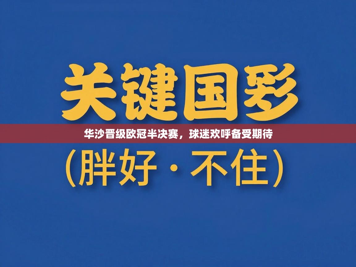 华沙晋级欧冠半决赛,球迷欢呼备受期待 第2张